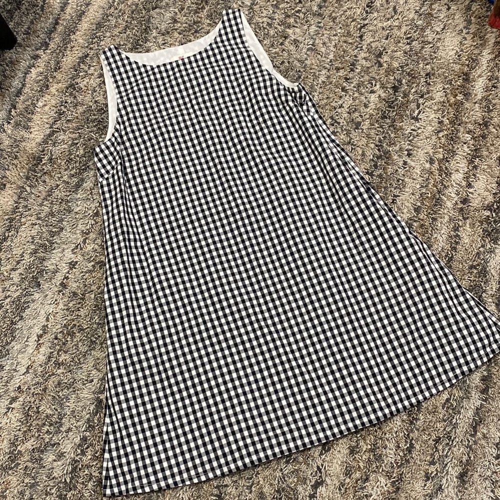 Vintage Black and White Gingham Dress